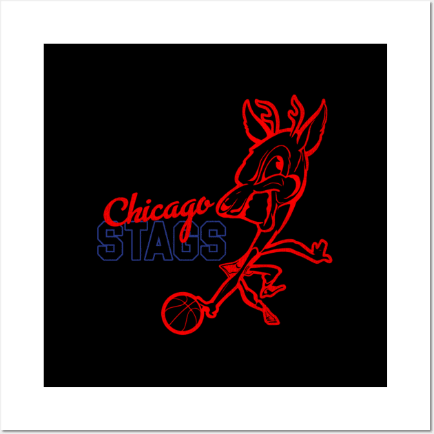 Chicago Stags Basketball Team Wall Art by HypeRamen